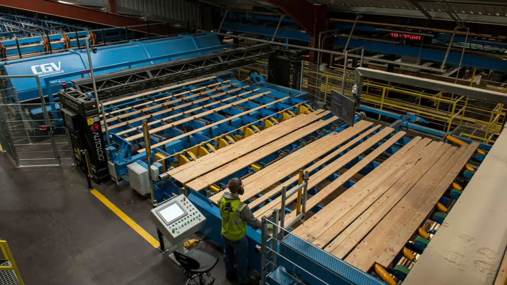 GP Wood sawmill production line, 1994